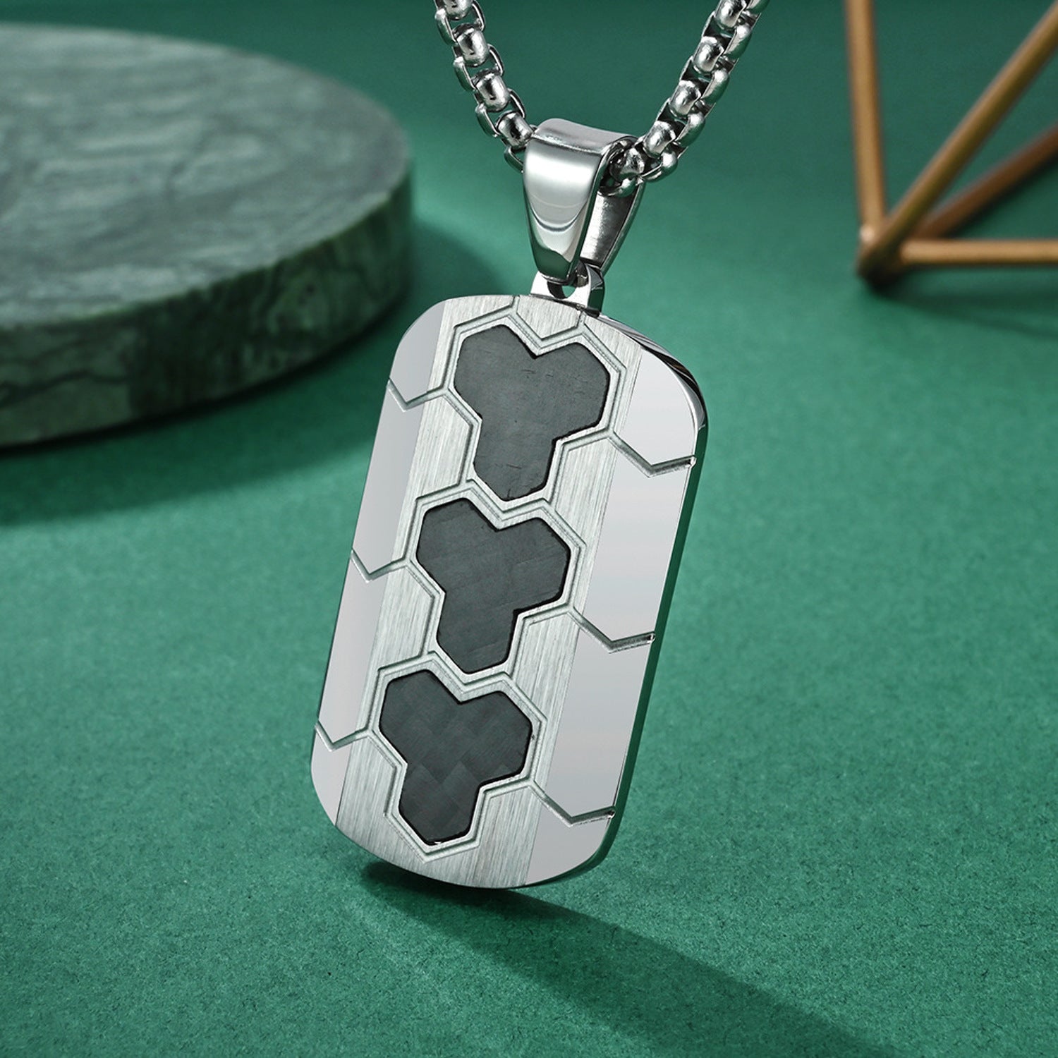 Halskette Edelstahl 60 cm Schwarz Herren Edelstahlkette wasserfest hypoallergen Karma