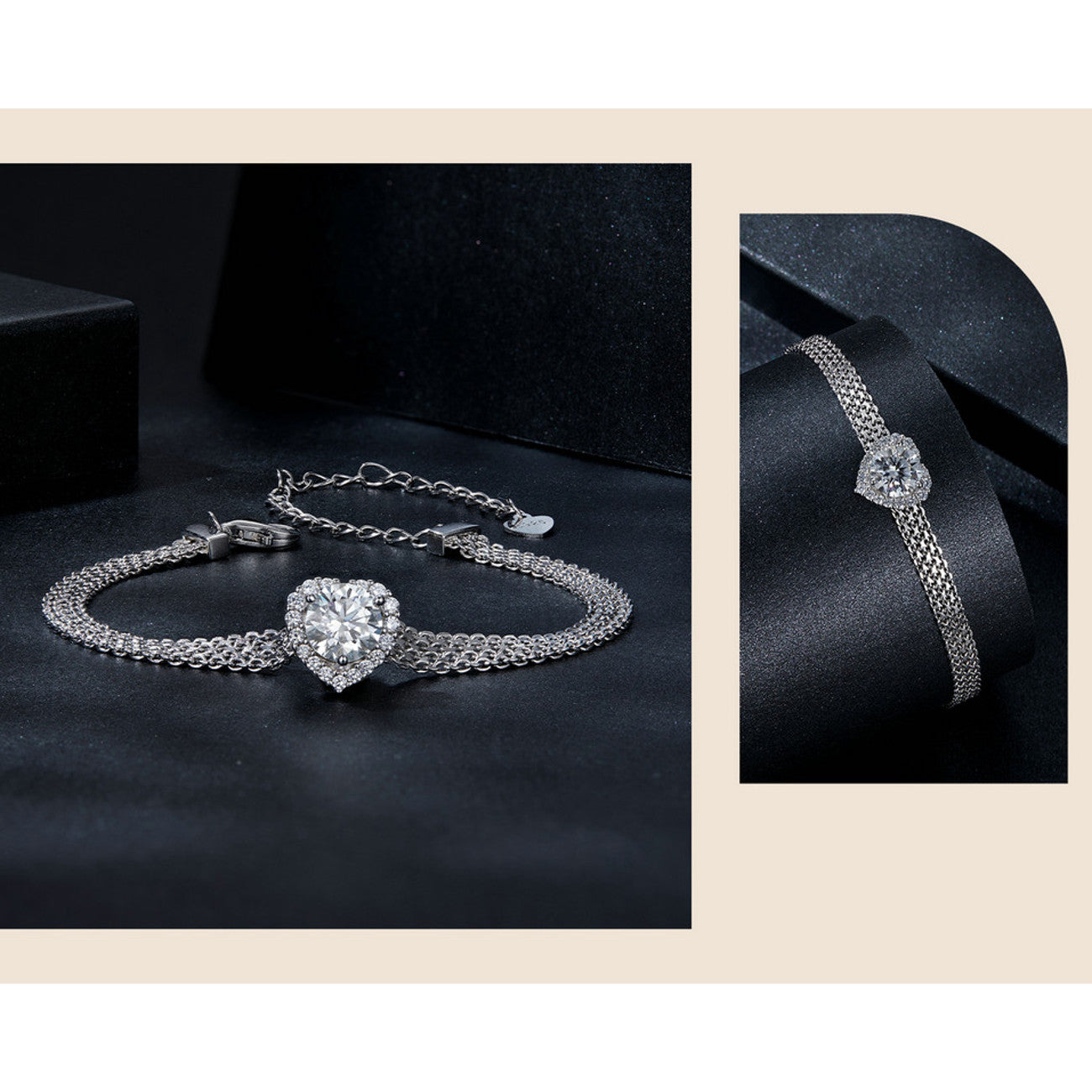 Armband Moissanite Silber925 KARMA