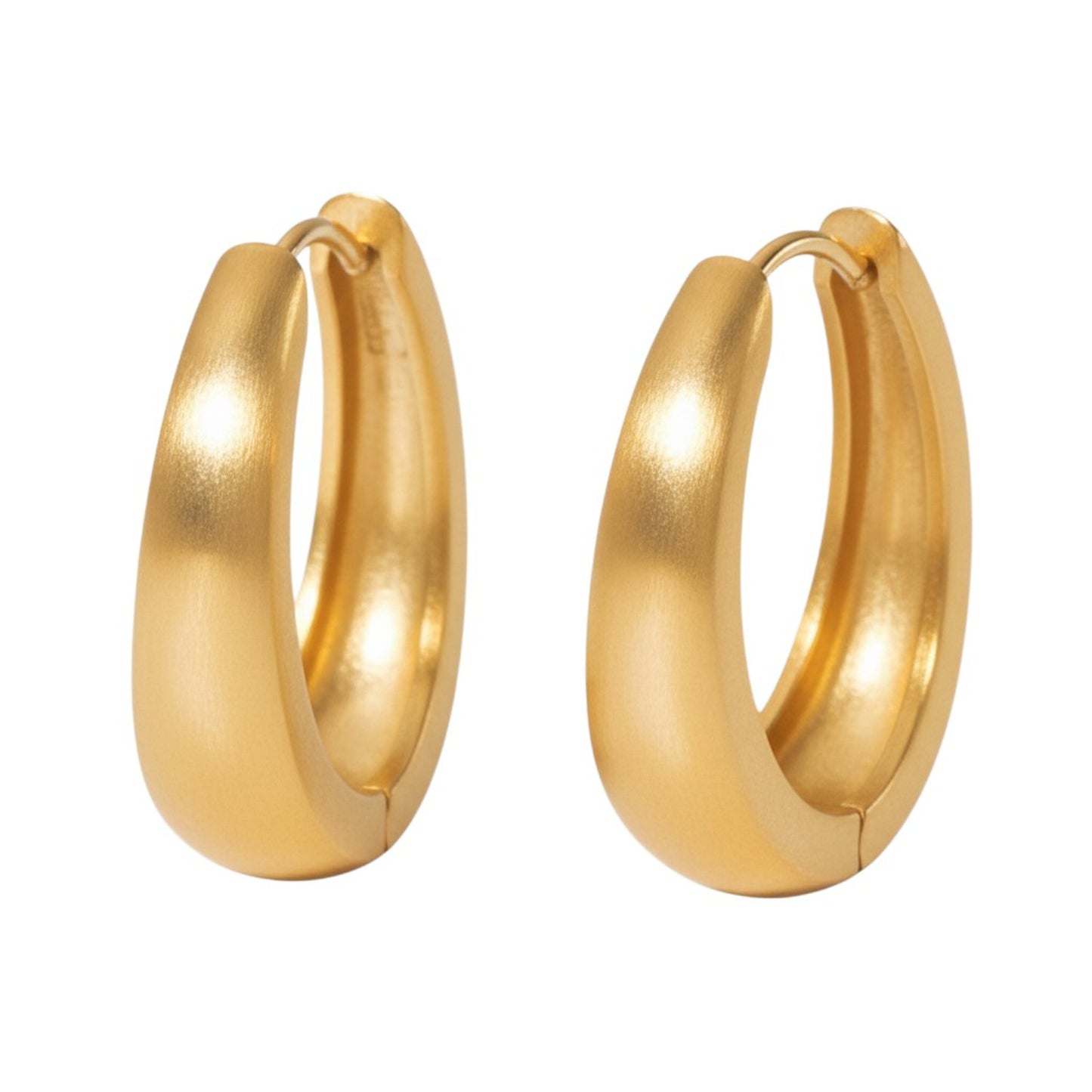 Creolen Gold Edelstahl PVD beschichtet wasserfest hypoallergen Karma