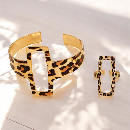 Schmuckset Leopard braun gold KARMA