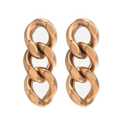 Ohrringe Hänger Edelstahl Roségold Silber oder Gold Karma