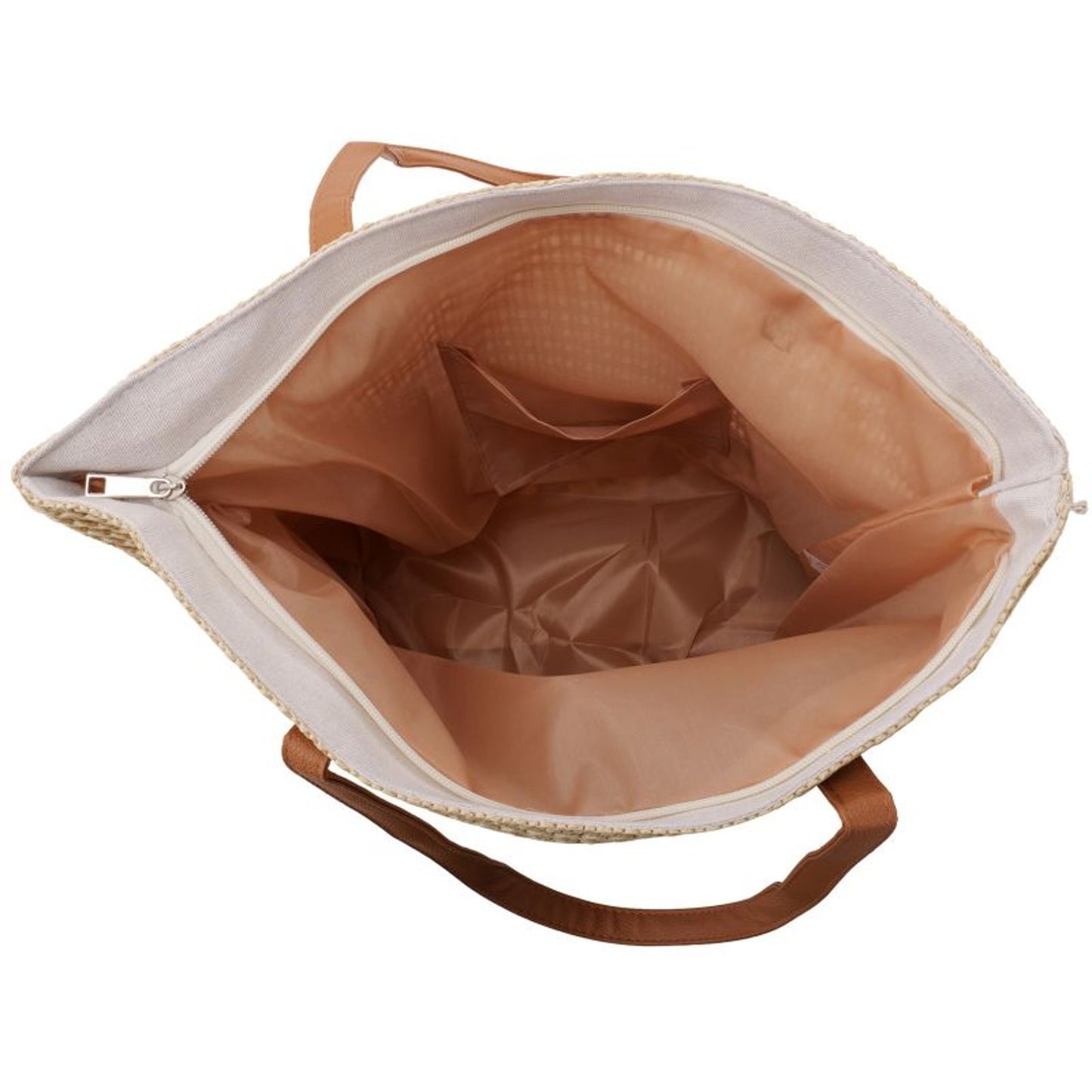 Strandtasche Leo Beige Braun 47 cm modern Pooltasche Shopper Sommertasche Karma