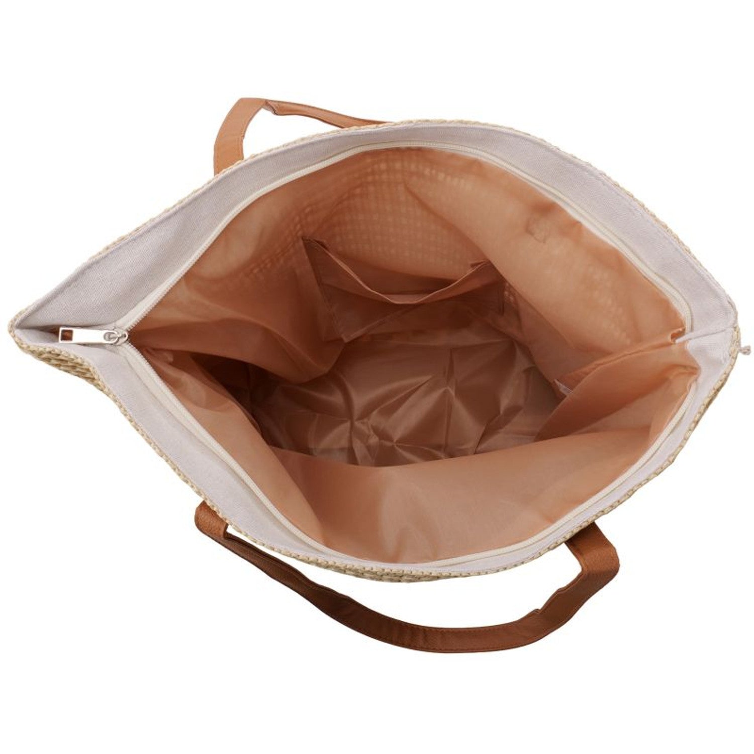 Strandtasche Leo Beige Braun 47 cm modern Pooltasche Shopper Sommertasche Karma