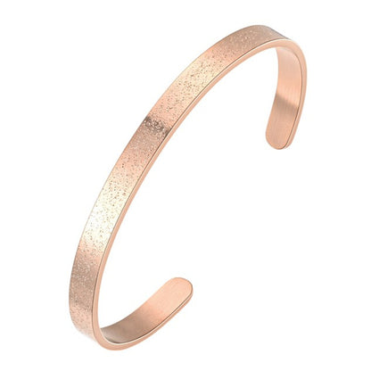 Armreif Roségold Edelstahl wasserfest hypoallergen Edelstahlarmreif Karma