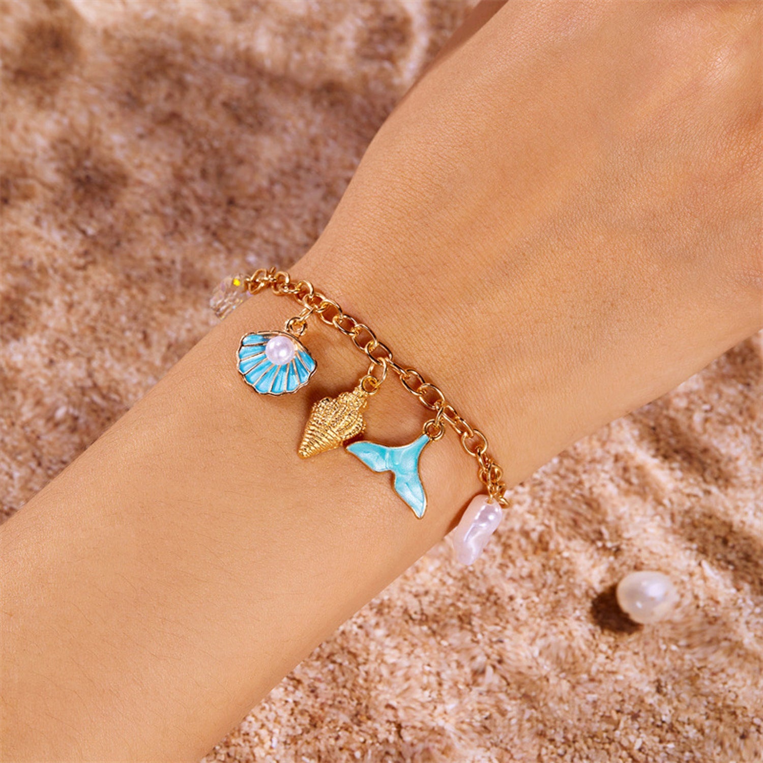 Armband Gold Türkis Charmes KARMA