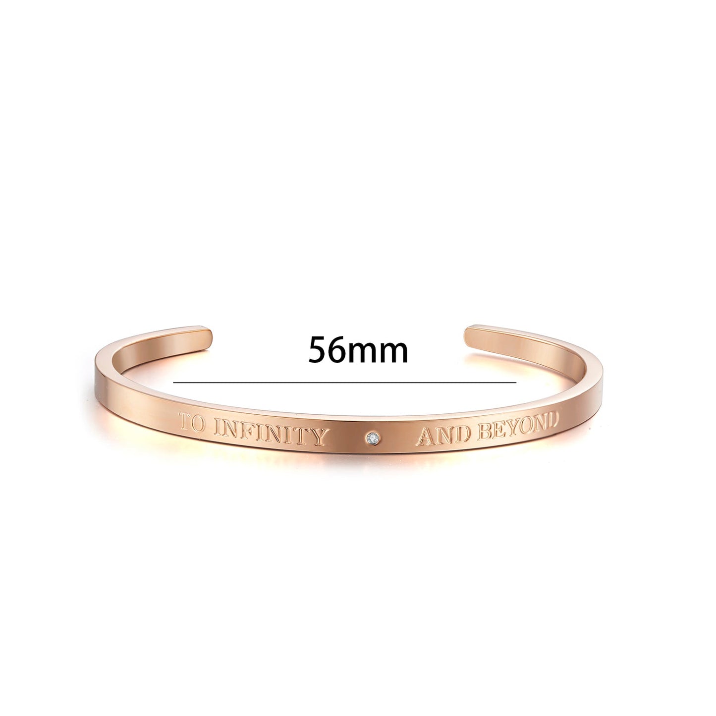 Armreif Edelstahl Roségold KARMA