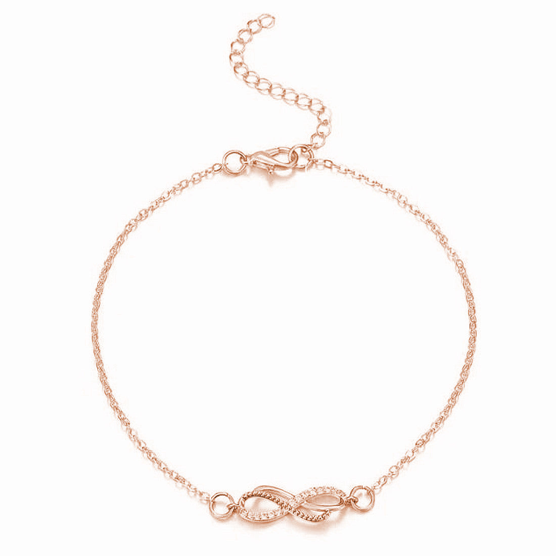 Fußkettchen Eternity Silber, Gold oder Rosegold KARMA