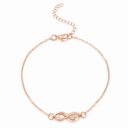 Fußkettchen Eternity Silber, Gold oder Rosegold KARMA