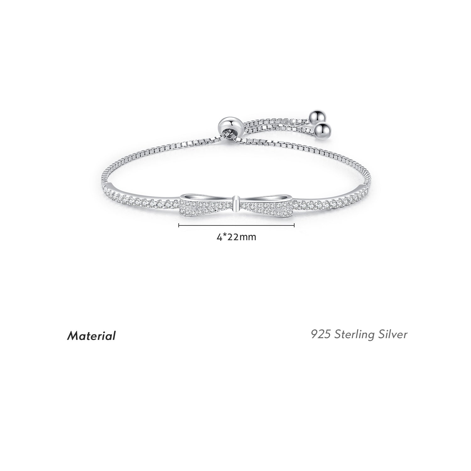 Damenarmband Schleife Silber925 KARMA