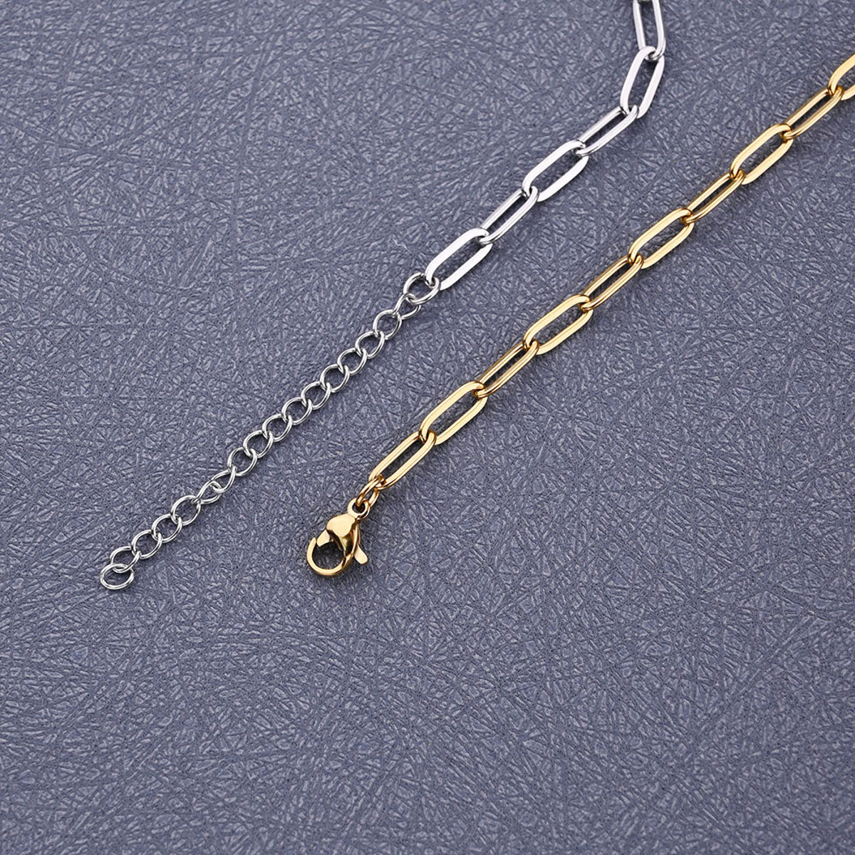 Gliederarmband Edelstahl Silber oder Gold KARMA