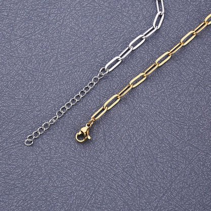 Gliederarmband Edelstahl Silber oder Gold KARMA