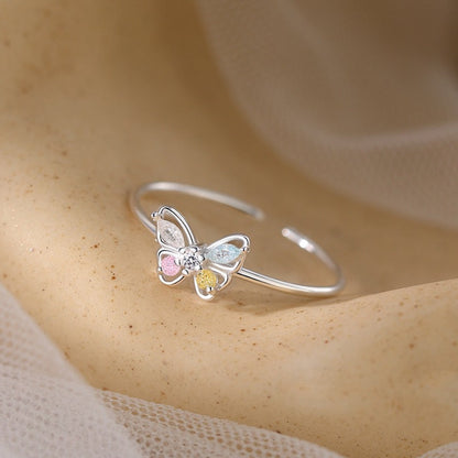 Ring 925 Silber Schmetterling verstellbar KARMA