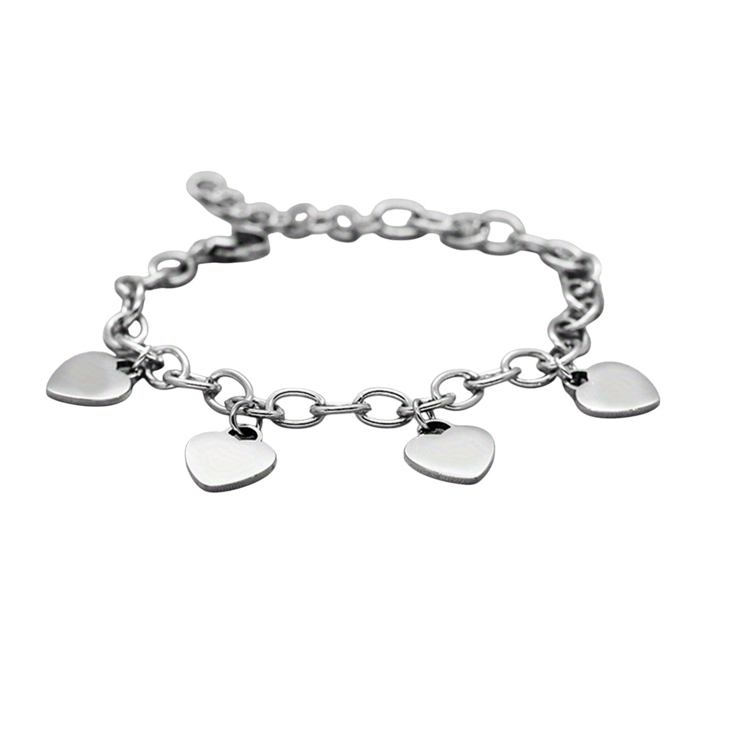 Bettelarmband mit Herzen Silber oder Gold KARMA