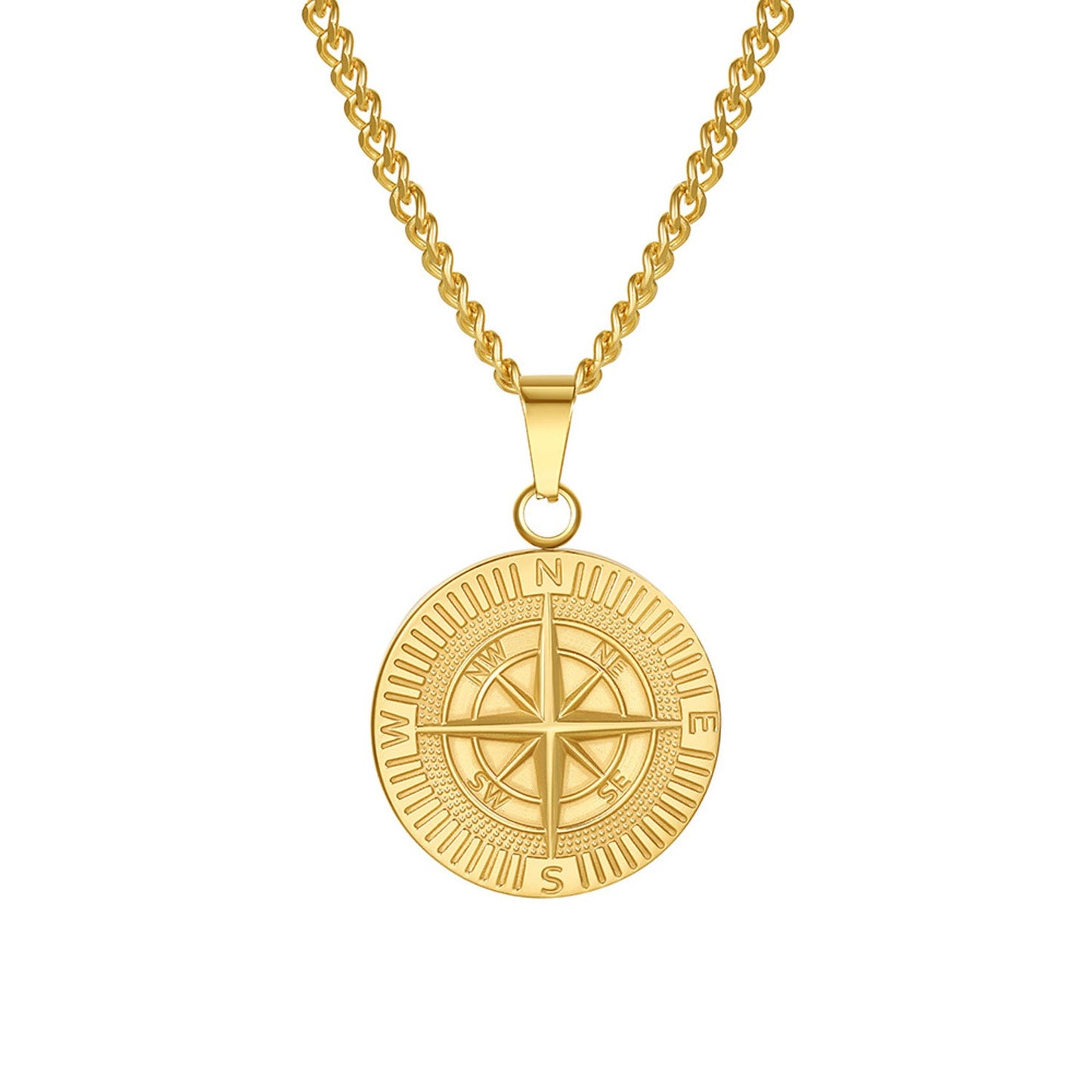 Halskette Herren Kompass Gold KARMA