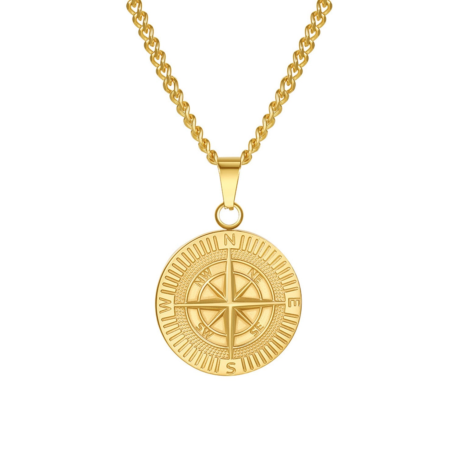 Halskette Herren Kompass Gold KARMA
