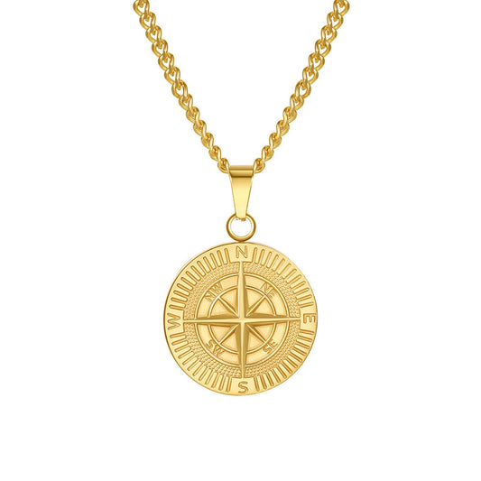 Halskette Herren Kompass Gold KARMA