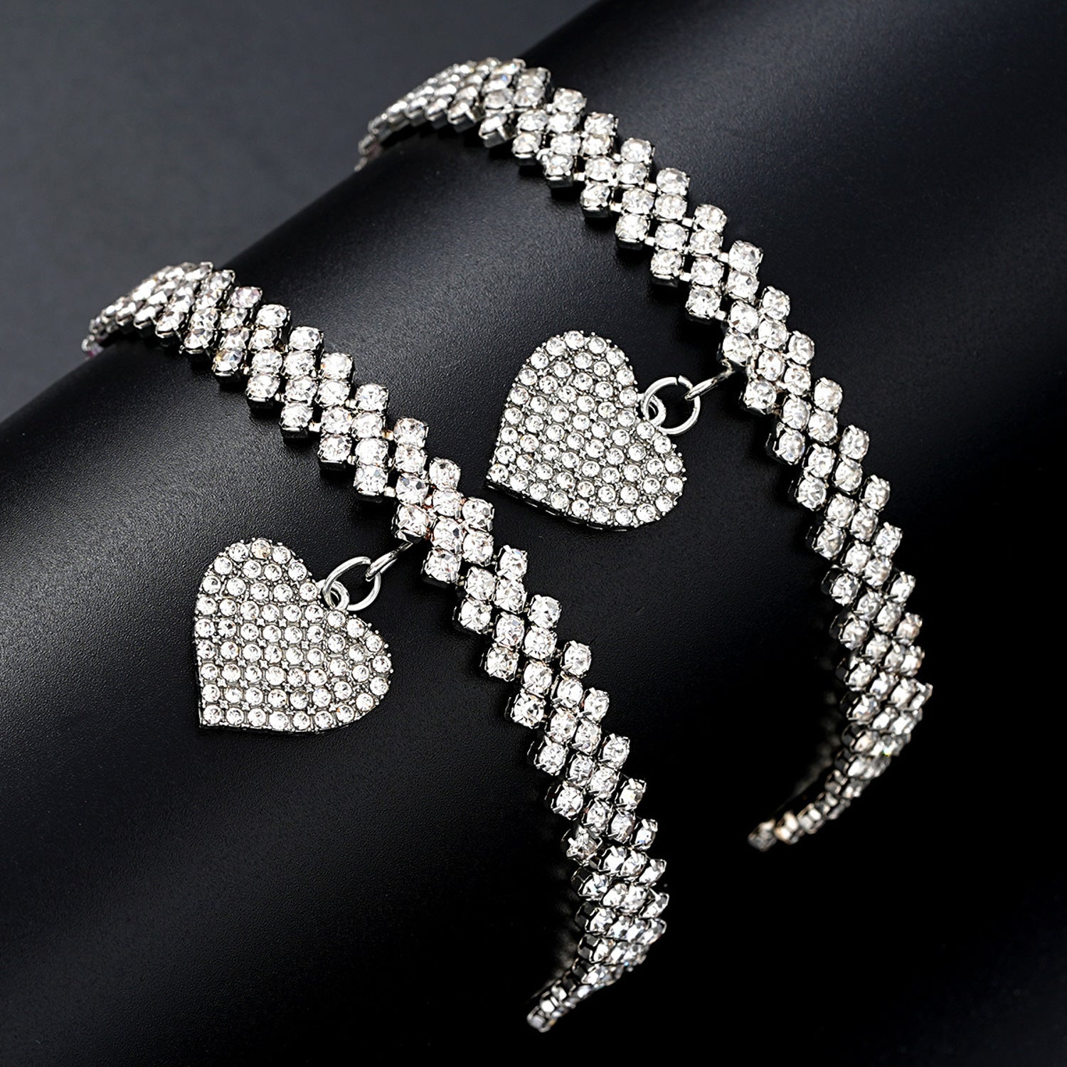 Schmuckset Fußkette & Armband Herz KARMA
