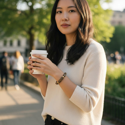 Armband Acryl Leo Bernstein vers. Farben modern dehnbar KARMA