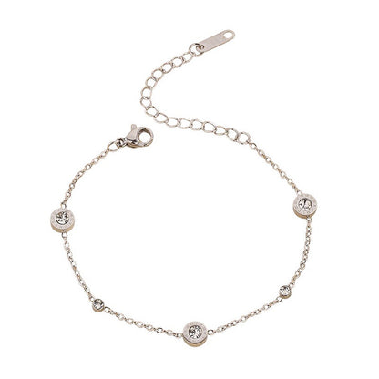 Armband Damen Medaillon Silber oder Gold KARMA