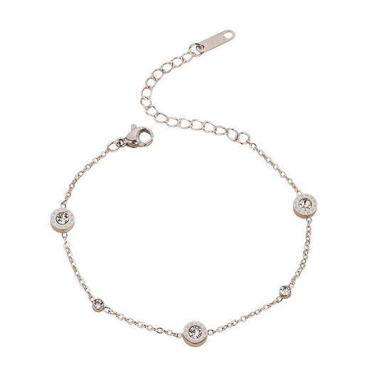 Armband Damen Medaillon Silber oder Gold KARMA