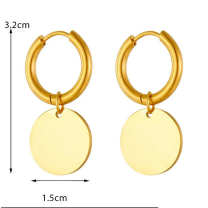 Ohrringe Coins gold oder Silber Karma