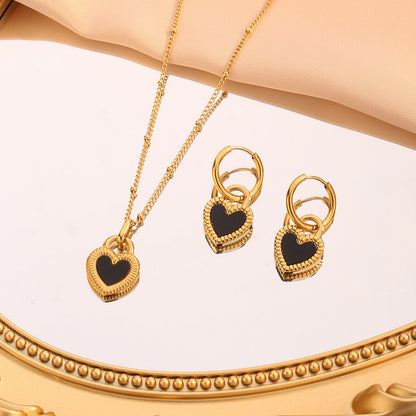 Halskette / Ohrringer Herz Silber oder Gold KARMA