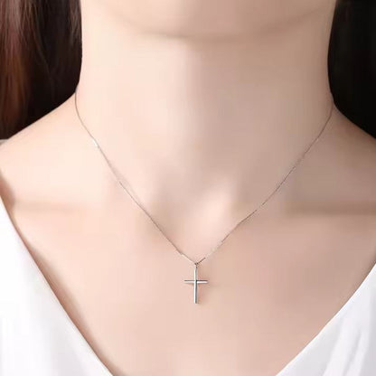 Damenkette mir Kreuzanhänger Silber 925 KARMA
