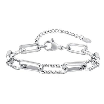 Gliederarmband Damen Gold od. Silber Karma