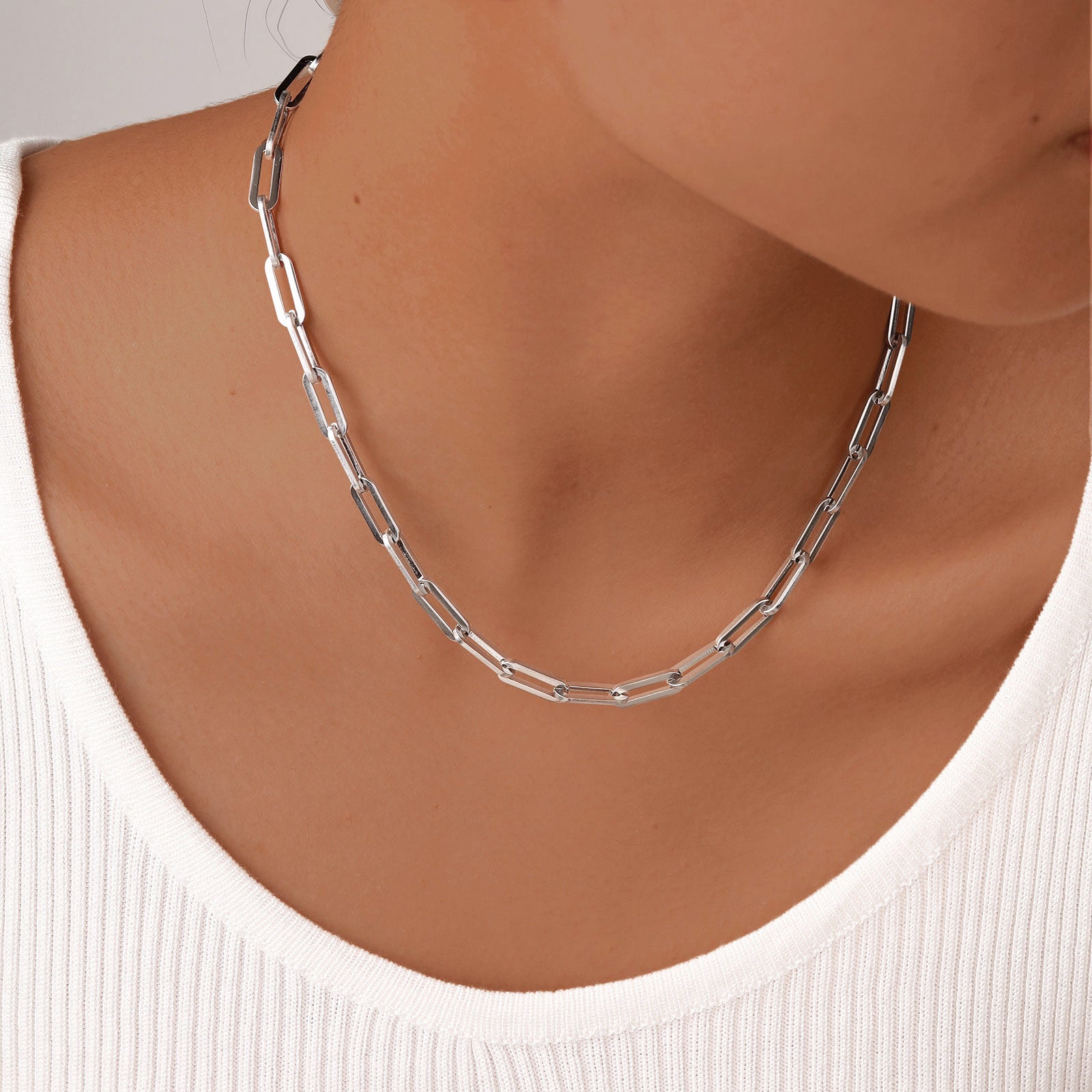 Halskette Silber Gliederkette KARMA