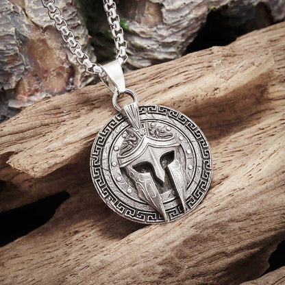 Herren Halskette Sparta Edelstahl Silber modern wasserfest hypoallergen Karma