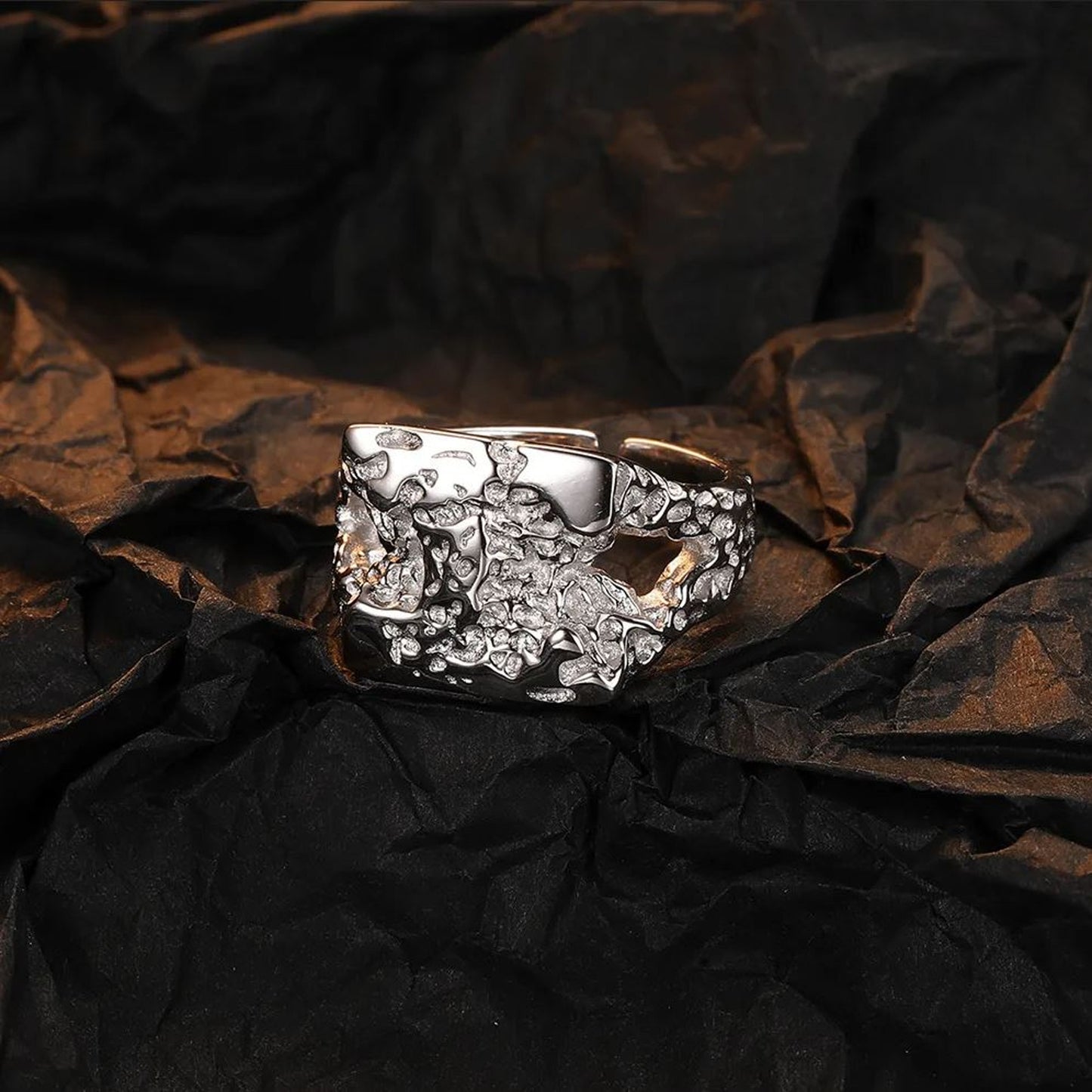 Statement Ring Damen Silber925 rhodiniert Ring modern KARMA