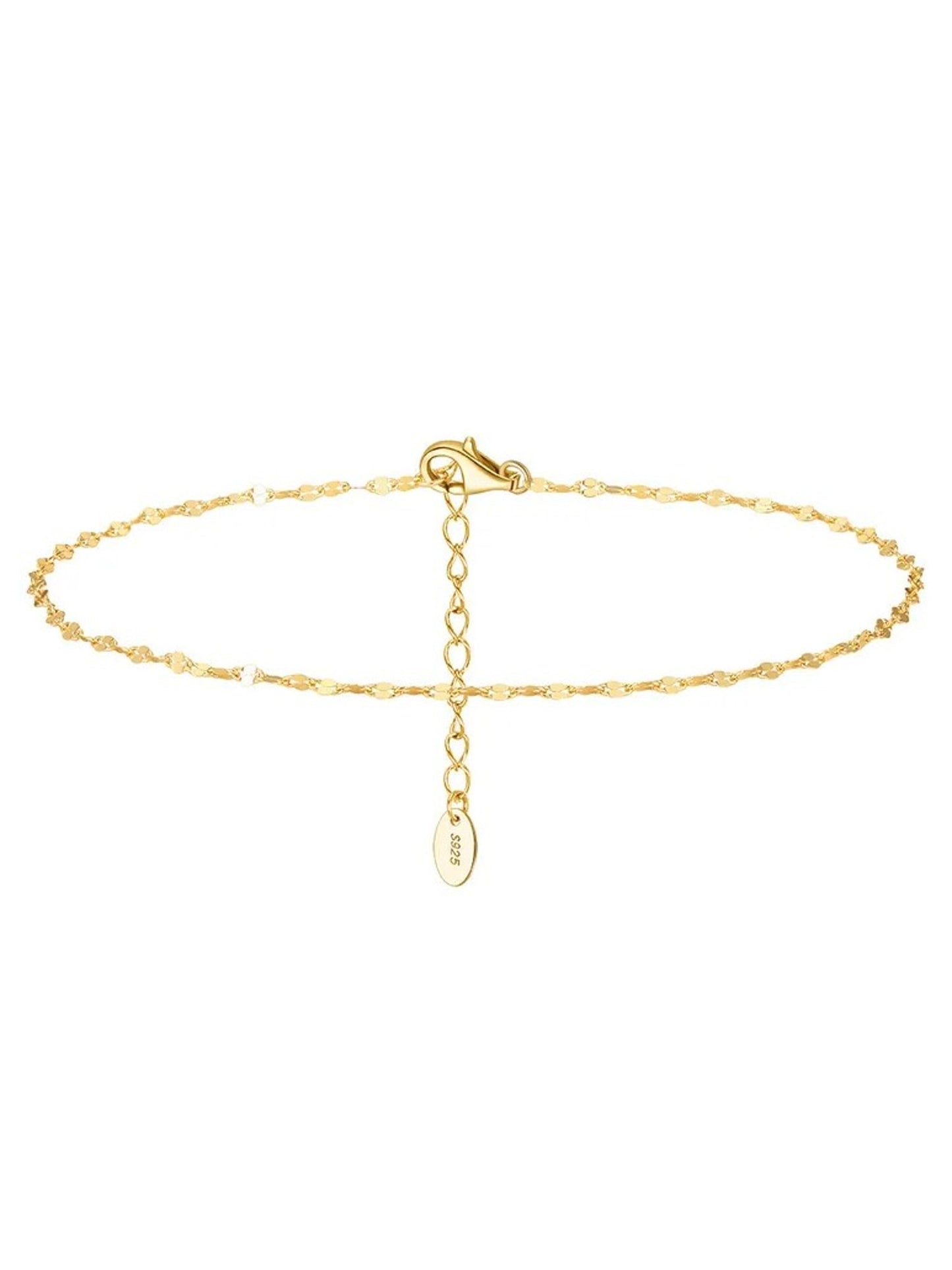 Fußkettchen Silber 925 vergoldet KARMA