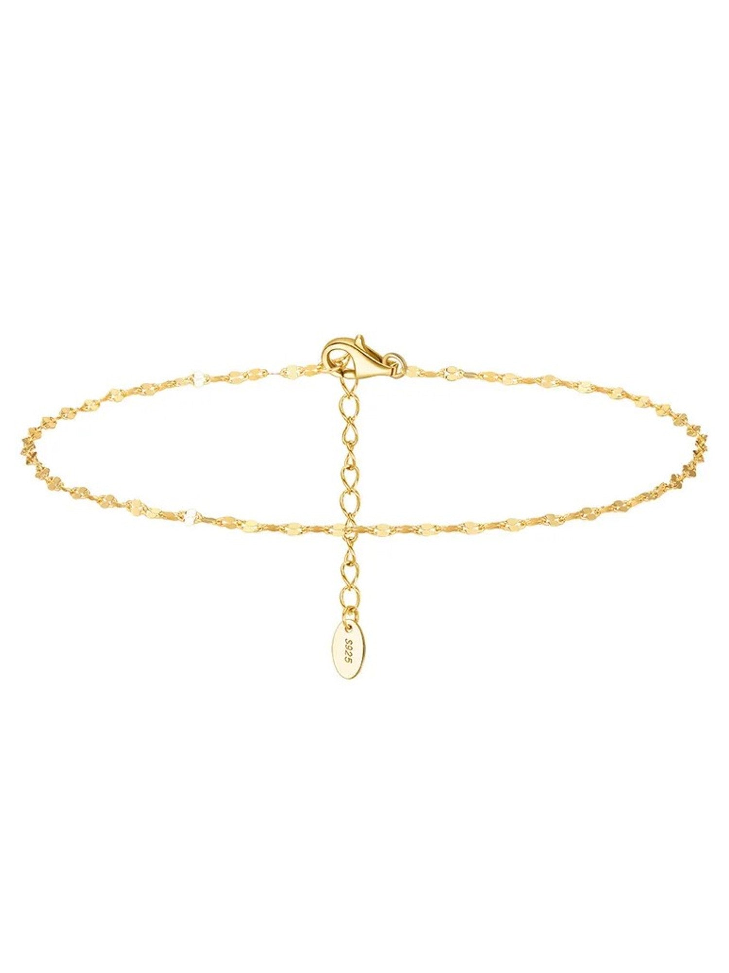 Fußkettchen Silber 925 vergoldet KARMA