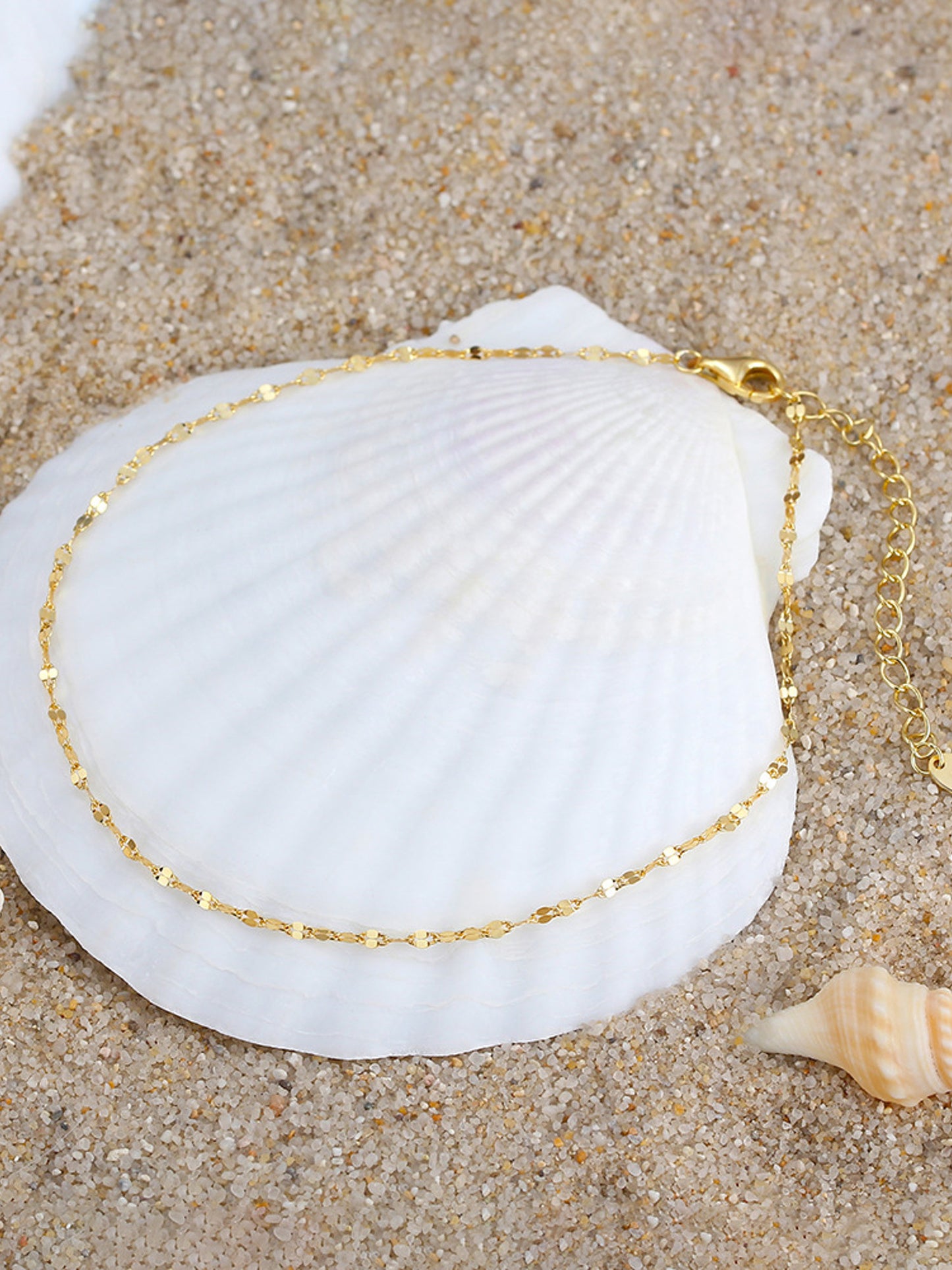 Fußkettchen Silber 925 vergoldet KARMA