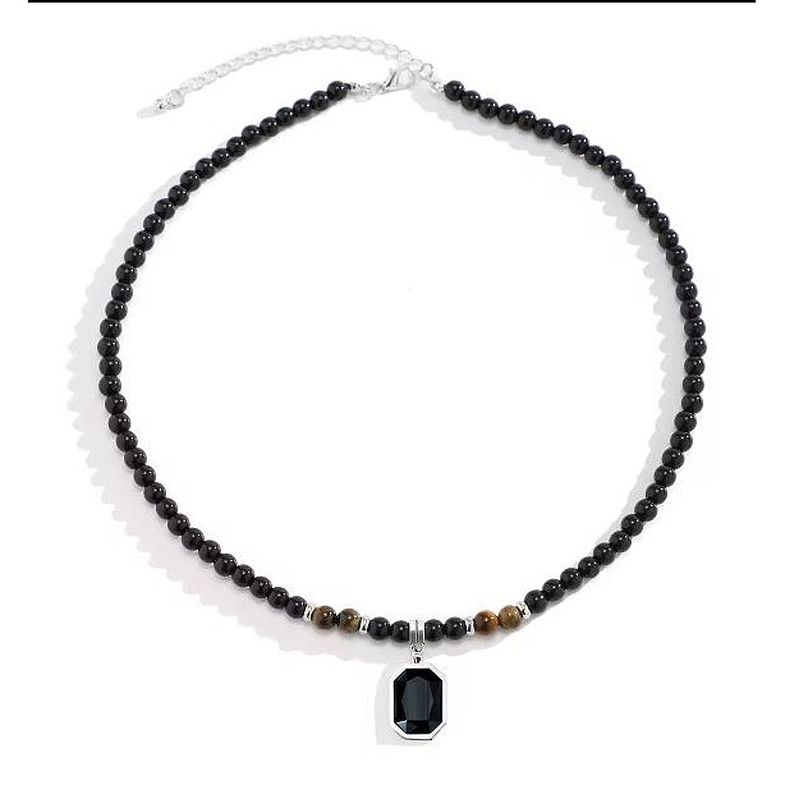 Kette Haustier Edelstahl Silber Schwarz oder Gold Halskette Karma