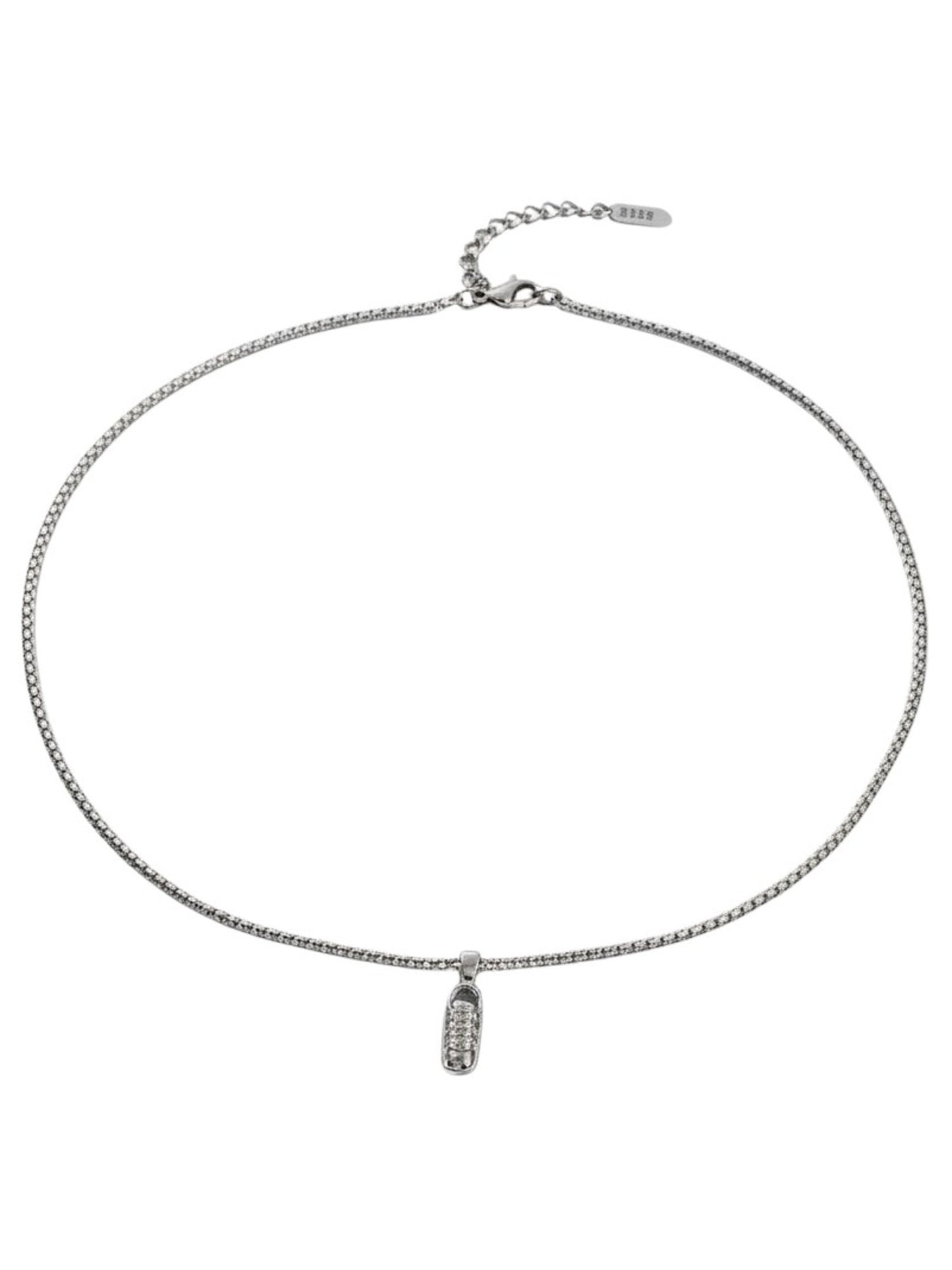 Halskette mit Fußball Schuh Anhänger Edelstahl 60cm KARMA