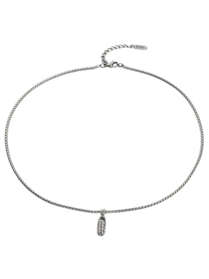 Halskette mit Fußball Schuh Anhänger Edelstahl 60cm KARMA