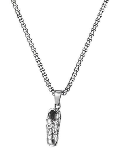 Halskette mit Fußball Schuh Anhänger Edelstahl 60cm KARMA