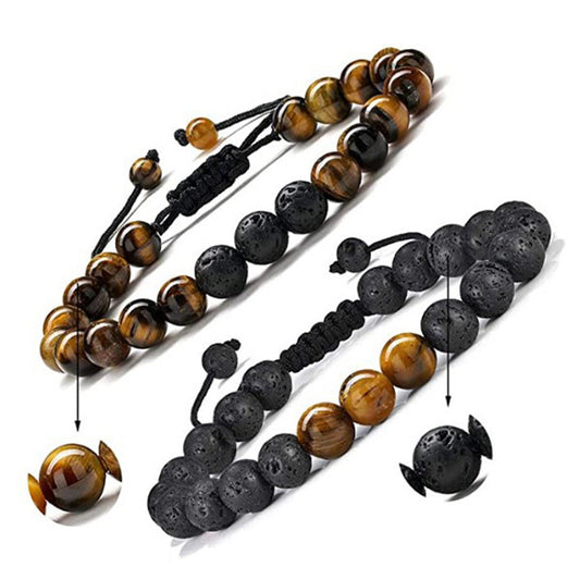 Natursteinarmband vers. Farben KARMA